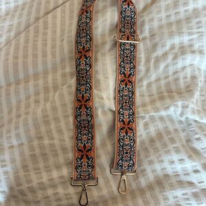 Orange and Blue Patterned Strap